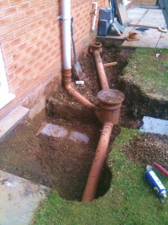 Drains that pass under foundations