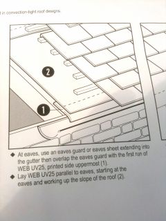 Felt into gutters