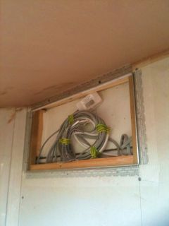 Access to junction boxes in a vaulted or flat roof